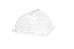 TEPSİLİ POLİKARBON ROLLTOP 1/2 (33x27x16cm) (KOLİSİ 6'LIDIR. SİPARİŞ VERİRKEN 6 VE KATLARINI SİPARİŞ VERİNİZ.)