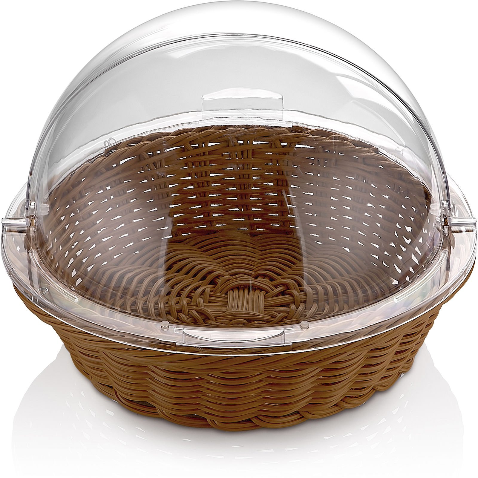 POLİKARBON ROLLTOP KAPAKLI SEPET (41x30 cm) (KOLİSİ 6'LIDIR. SİPARİŞ VERİRKEN 6 VE KATLARINI SİPARİŞ VERİNİZ.)