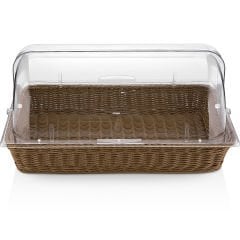 POLİKARBON ROLLTOP KAPAKLI SEPET 1/1 (KOLİSİ 6'LIDIR. SİPARİŞ VERİRKEN 6 VE KATLARINI SİPARİŞ VERİNİZ.)