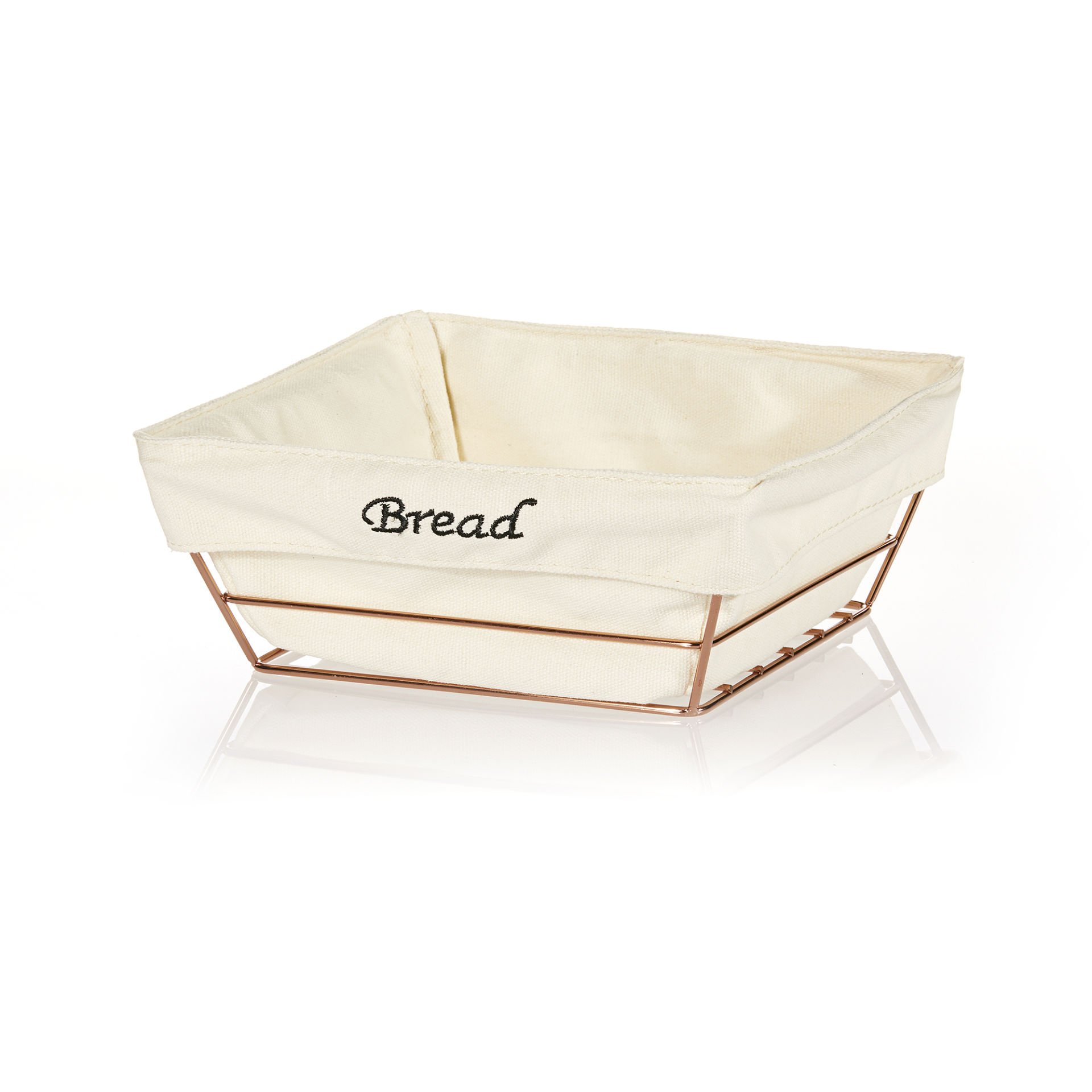 Kare Bezli Ekmek Sepeti (Bakır) (KOLİSİ 24 ADETTİR)