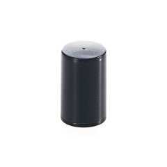 GROOVY YUVARLAK BODUR BİBERLİK SİYAH ÇAP 4CM H:6,5 cm (TUZLUK TIPASI PLASTİKTİR)
