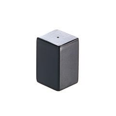 GROOVY KARE BODUR BİBERLİK SİYAH ÇAP 4*4*6 cm (TUZLUK TIPASI PLASTİKTİR)