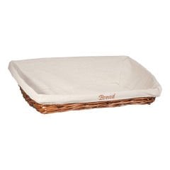 AÇIK BÜFE DİKDÖRTGEN EKMEK SEPETİ 55x40xH:7/17