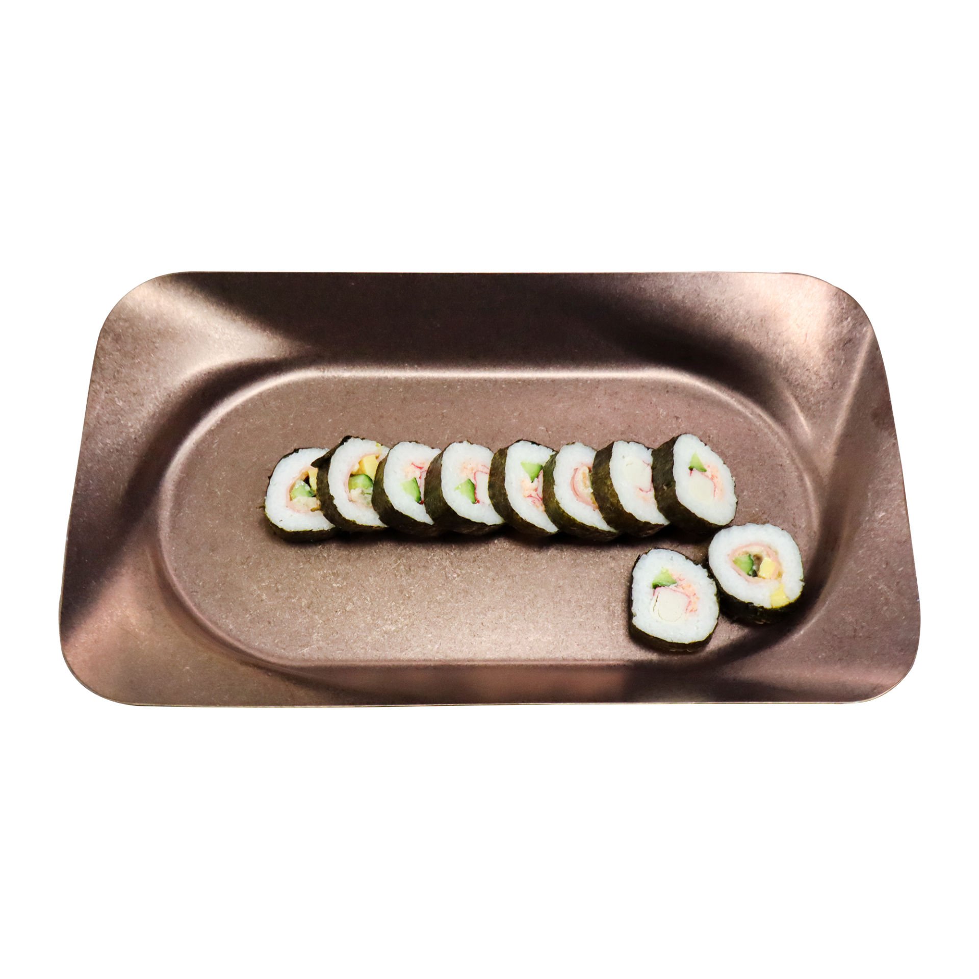 AÇIK BÜFE RETRO SUNUM TABAĞI (BAKIR) (40x24x4 cm)