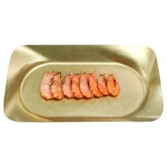 AÇIK BÜFE RETRO SUNUM TABAĞI (ALTIN) (40x24x4 cm)