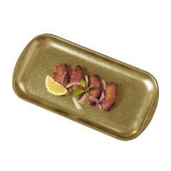 AÇIK BÜFE RETRO SUNUM TABAĞI (ALTIN) (41x23x1,5 cm)