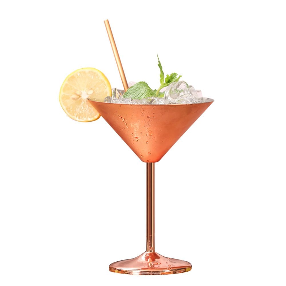 MARTİNİ BARDAĞI (BAKIR) (250 ml) H:16 cm ÇAP: 12 cm