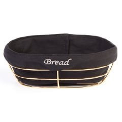 Oval Bezli Ekmek Sepeti (Altın) (KOLİSİ 24 ADETTİR)
