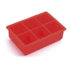 Groovy Altılı Kare Silikon Buz Kalıbı