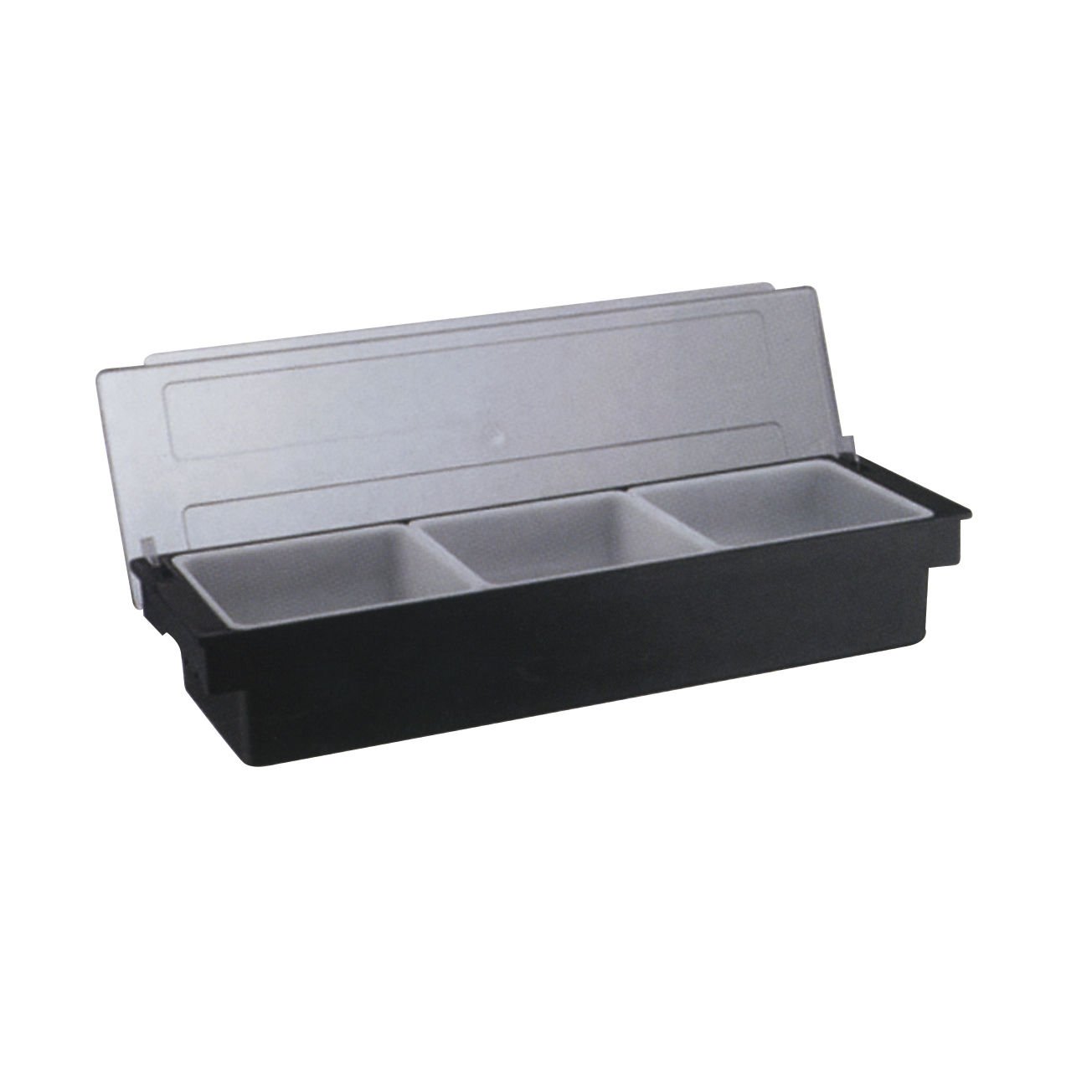 3'LÜ POLİCARBON KAPAKLI BAR KONTEYNER (Kolisi 6'lı.)