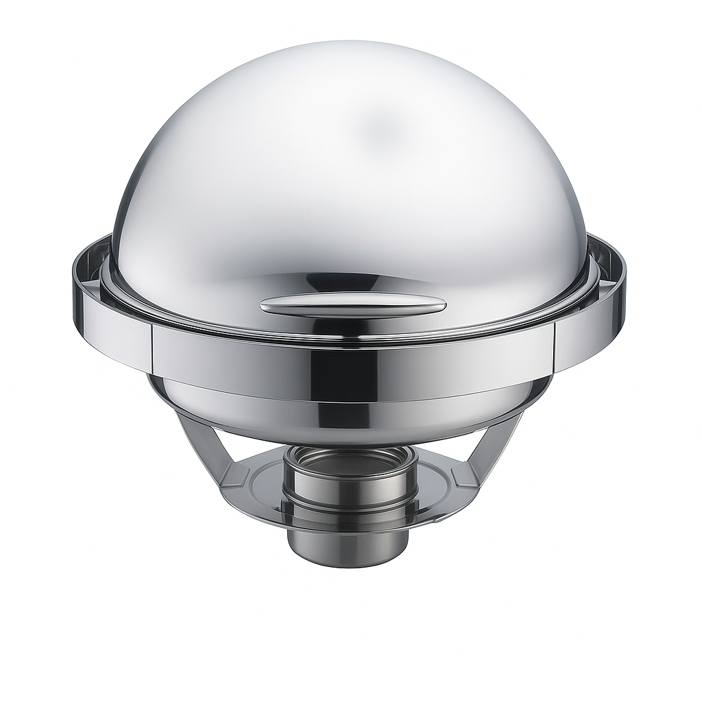 GÖMME ROLLTOP YUVARLAK CHAFING DISH (ÜST)