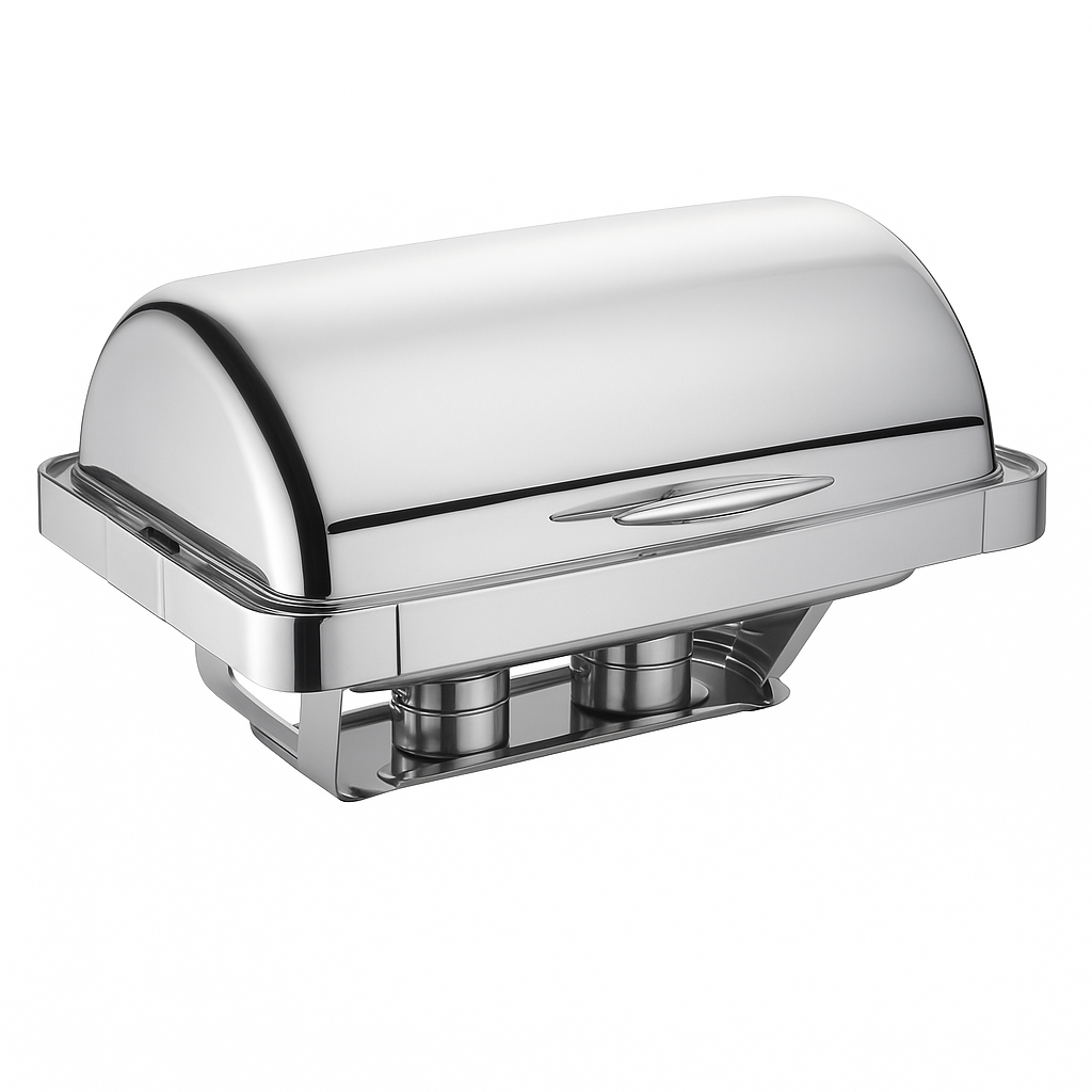 GÖMME ROLLTOP CHAFING DISH (1/1) (ÜST)  **BU ÜRÜNÜ KREDİ KARTI İLE ÖDEMEYİNİZ**NET FİYATLI ÜRÜNDÜR LÜTFEN FİYAT LİSTESİNDEN KONTROL EDİNİZ**