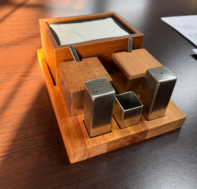 6'LI KARE TUZLUK BAHARATLIK DİSPENSER TAKIMI