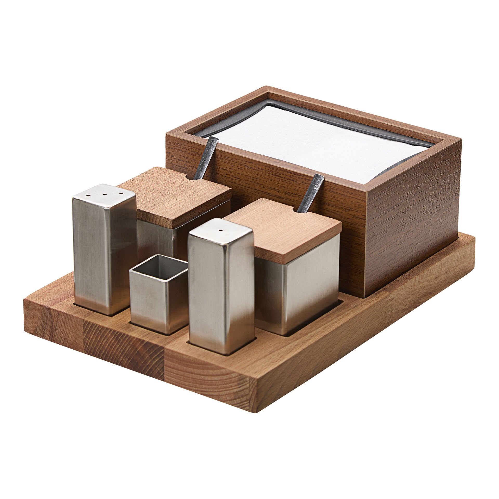 6'LI KARE TUZLUK BAHARATLIK DİSPENSER TAKIMI