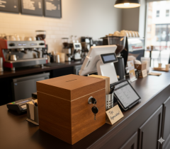 AHŞAP BAHŞİŞ KUTUSU / TİP BOX (18x18x18 cm)