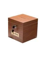 AHŞAP BAHŞİŞ KUTUSU / TİP BOX (18x18x18 cm)