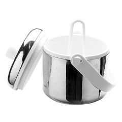 ICEBERG ÇELİK BUZ KOVASI (13x13 cm) (Buz maşası ile beraber satılır.)