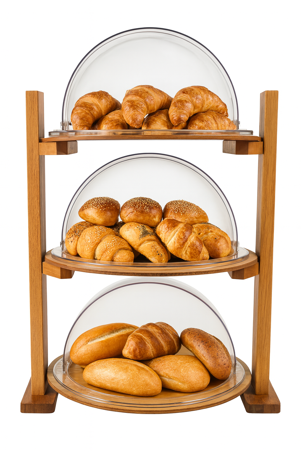 ÜÇ KATLI ROLLTOP TEŞHİR STANDI (55x44x85 cm)