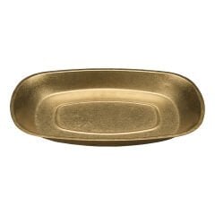 AÇIK BÜFE RETRO SUNUM TABAĞI (ALTIN) (25,5x16,5x2,4 cm)