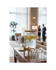 AKASYA STANDLI CAM DİSPENSER (6,5 L)