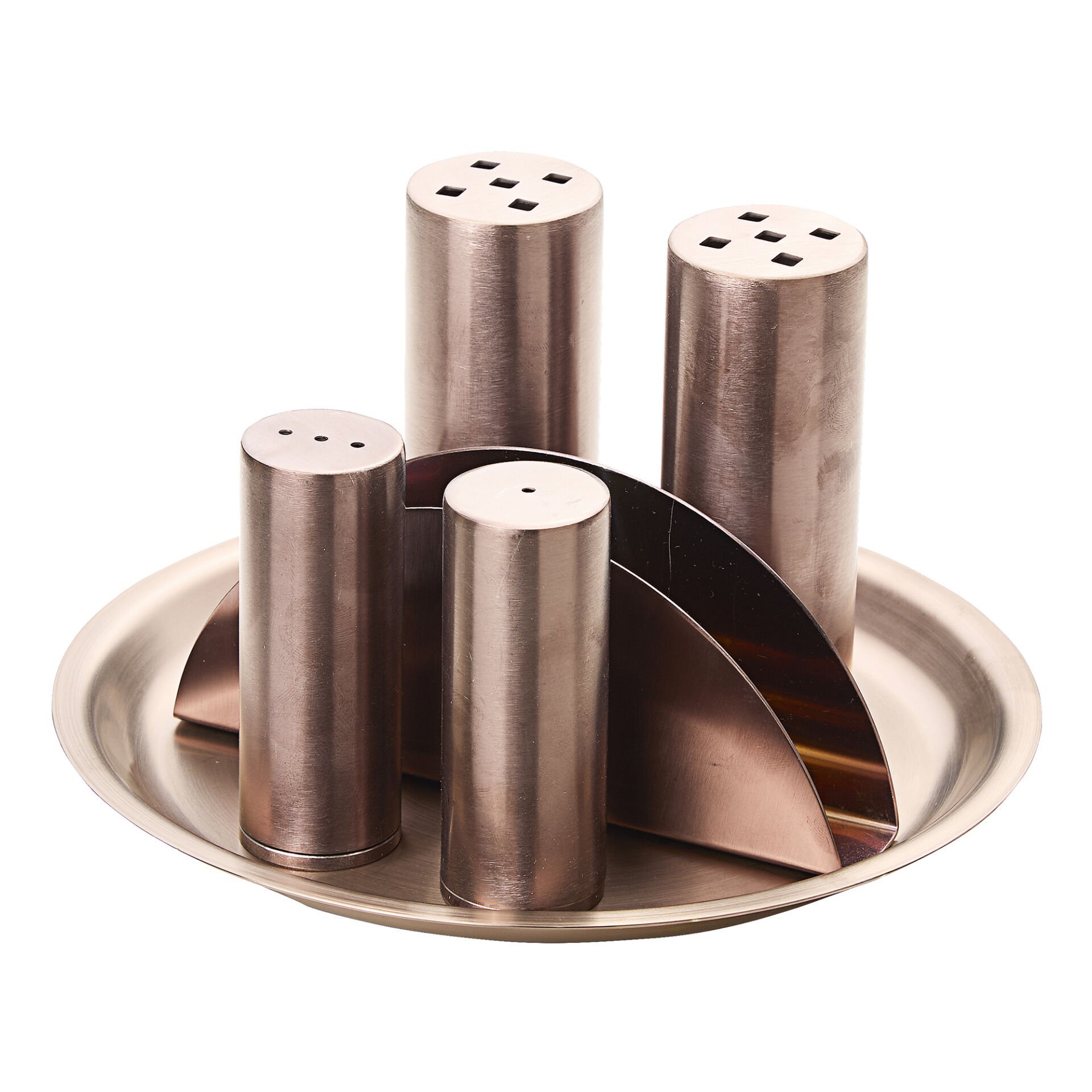 6.LI YUVARLAK TUZLUK BAHARAT PEÇETELİK TAKIMI BAKIR