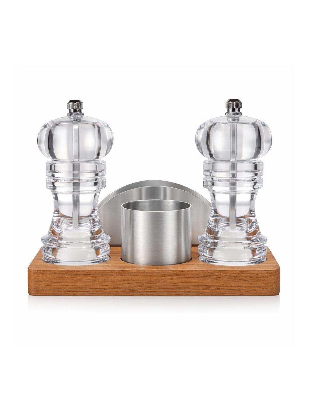 4'LÜ AKRİLİK  MENAJ SET (AHŞAP STANDLI)